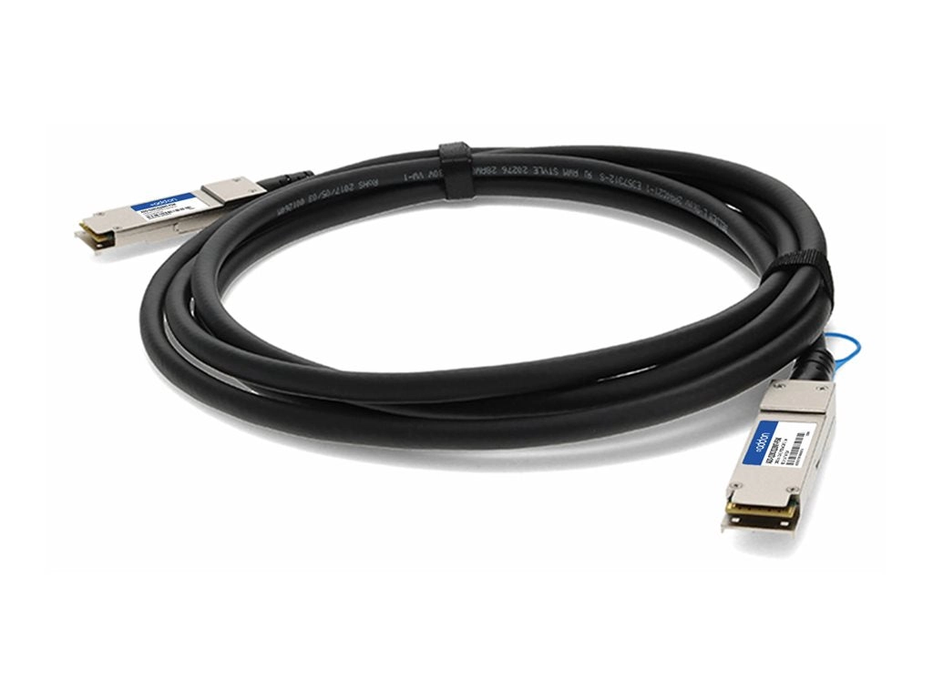 AddOn - 100GBase-CU direct attach cable - TAA Compliant - QSFP28 to QSFP28 - 16.4 ft - twinaxial - passive ADD-Q28CIQ28NT-P5M