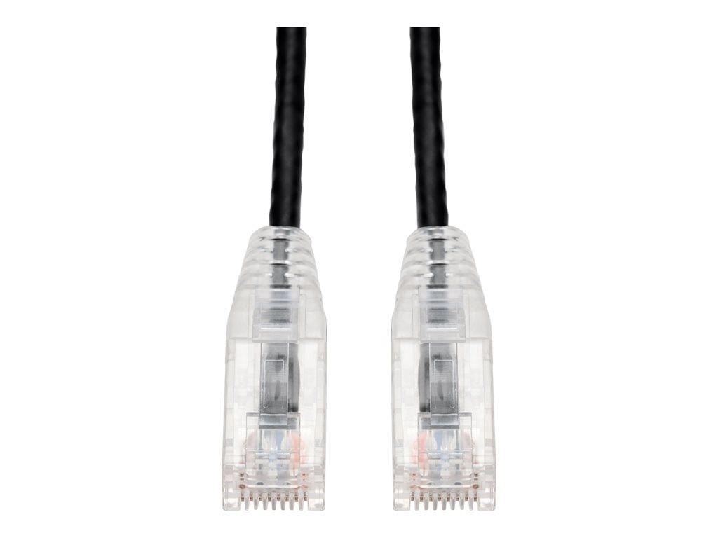 AddOn - Patch cable - RJ-45 (M) to RJ-45 (M) - 5.9 in - UTP - CAT 6 - snagless - black ADD-0-5FSLCAT6-BK