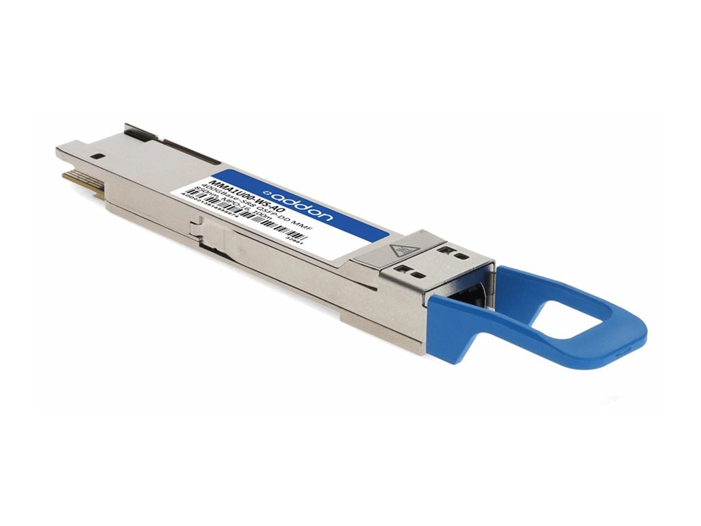 AddOn - QSFP-DD transceiver module (equivalent to: Mellanox MMA1U00-WS) - 400GbE - 400GBase-SR8 - MPO-16 multi-mode - up to 328 MMA1U00-WS-AO