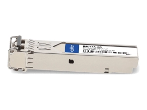 AddOn - SFP  transceiver module (equivalent to: HP R9D18A) - 10GbE - 10GBase-SR - LC multi-mode - up to 984 ft - 850 nm - TAA R9D18A-AO
