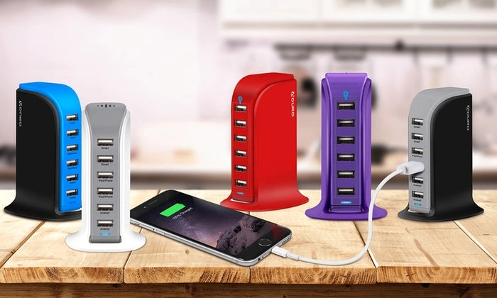 Aduro PowerUp 40W 6 Port Hub USB Charging Station