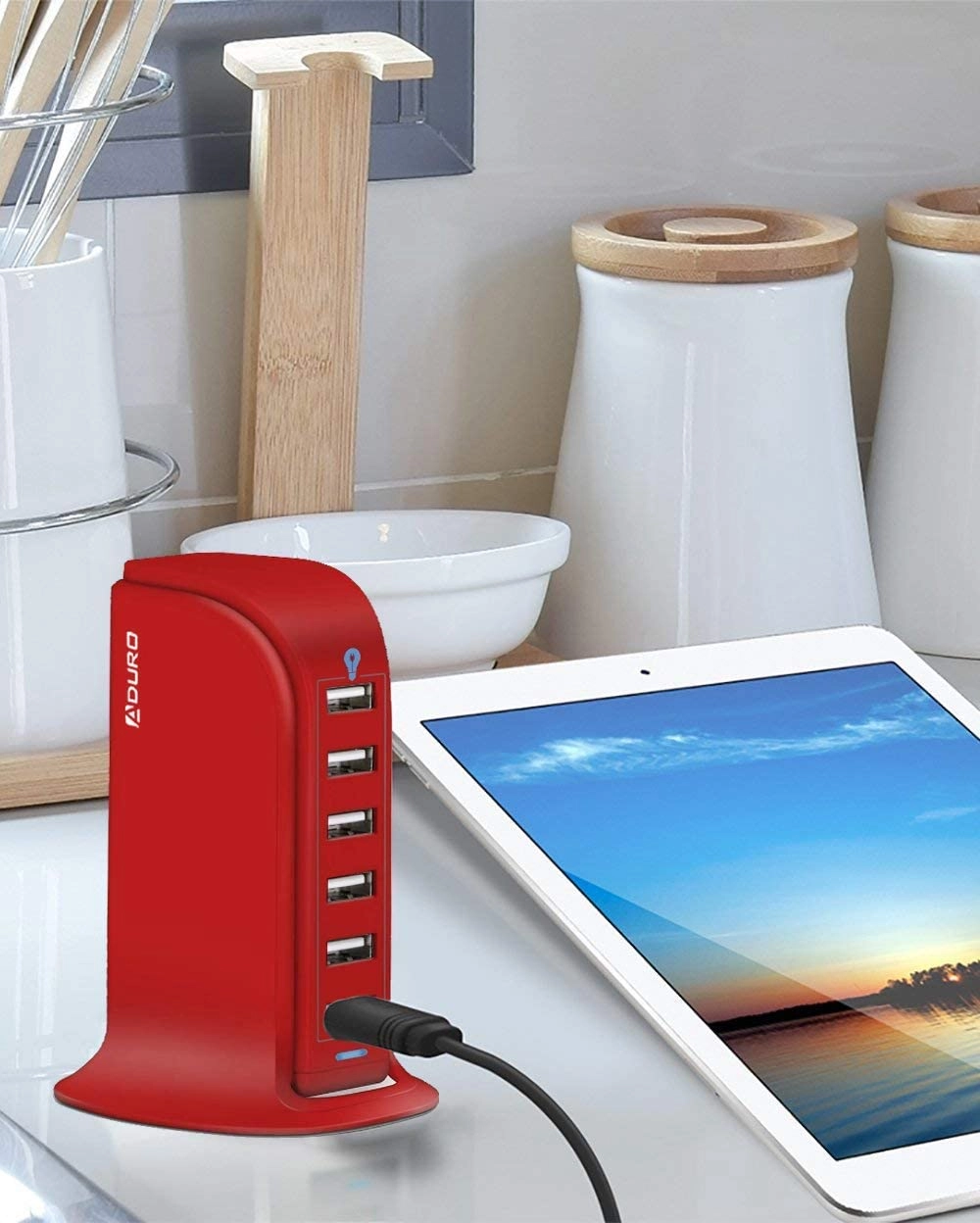 Aduro PowerUp 40W 6 Port Hub USB Charging Station