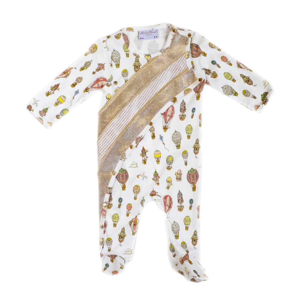 Atelier Choux Gold Playsuit Hot Air Balloon