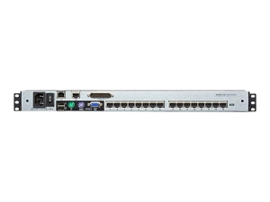 ATEN KL1516AiM - KVM console with KVM switch - 16 ports - PS/2, USB - 17 - rack-mountable - 1280 x 1024 @ 75 Hz - VGA - 1U"