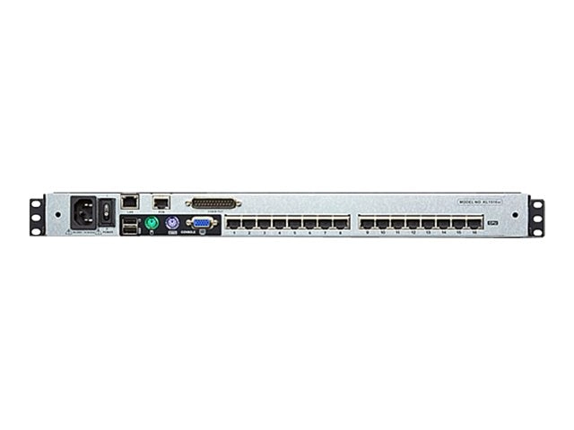 ATEN KL1516AiM - KVM console with KVM switch - 16 ports - PS/2, USB - 17 - rack-mountable - 1280 x 1024 @ 75 Hz - VGA - 1U"