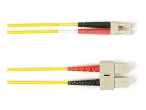 Black Box - Patch cable - TAA Compliant - SC multi-mode (M) to LC multi-mode (M) - 3.05 m - fiber optic - duplex - 50 / 125 micron FOLZH10-SCLC-YL-10
