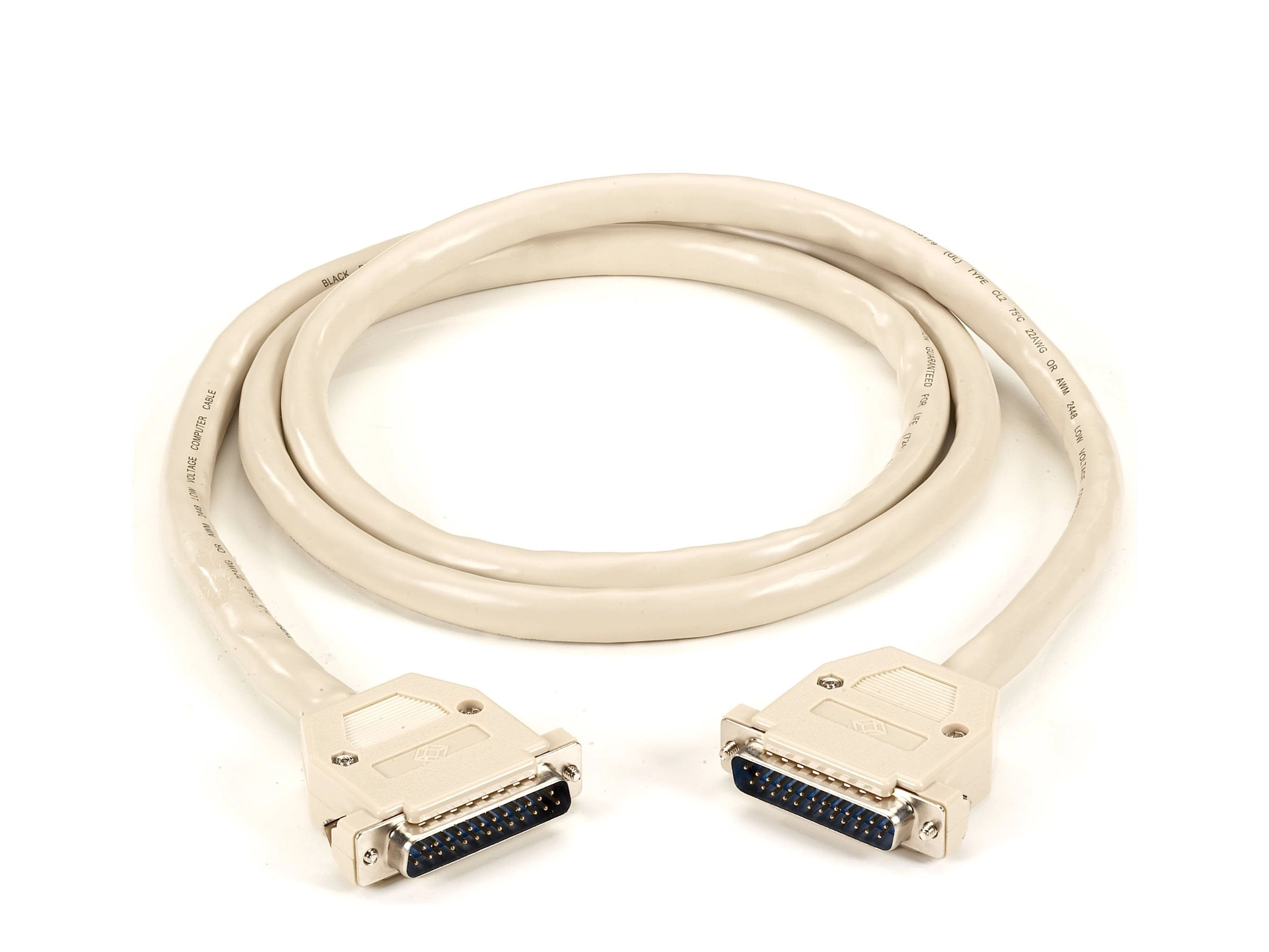 Black Box - Serial cable - DB-25 (M) to DB-25 (M) - 10 ft - stranded ECM25C-MM-10