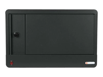 Bretford Cube Micro Station TVS16PAC - Cabinet unit - for 16 tablets / notebooks - lockable - steel - charcoal - screen size: TVS16PAC-CK