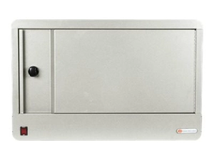 Bretford Cube Micro Station TVS16PAC - Cabinet unit - for 16 tablets / notebooks - lockable - steel - concrete - screen size: TVS16PAC-CT
