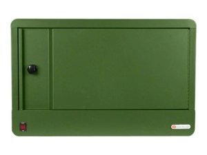 Bretford Cube Micro Station TVS16PAC - Cabinet unit - for 16 tablets / notebooks - lockable - steel - grass - screen size: up TVS16PAC-GRA