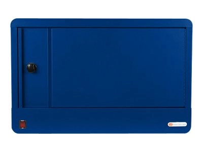Bretford Cube Micro Station TVS16PAC - Cabinet unit - for 16 tablets / notebooks - lockable - steel - royal blue - screen size: TVS16PAC-RB