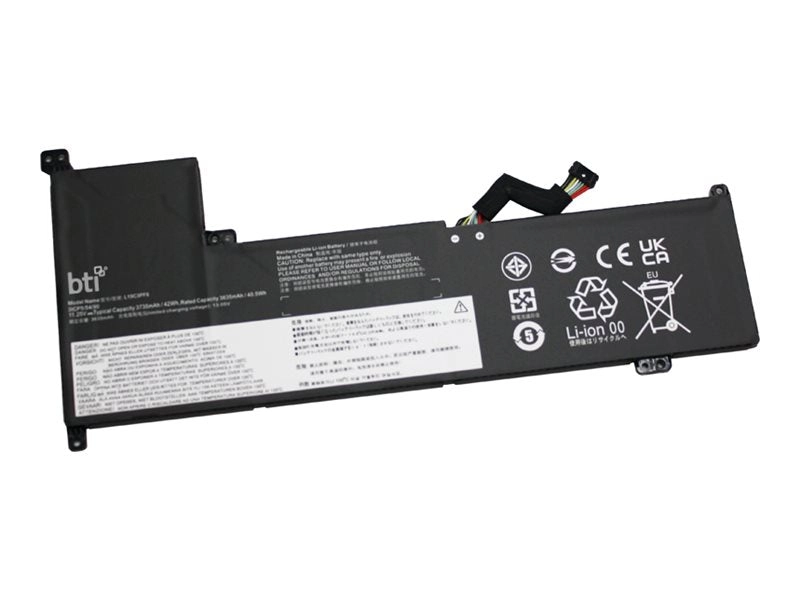 BTI - Notebook battery (equivalent to: Lenovo L19C3PF6) - lithium ion - 3-cell - 3730 mAh - 42 Wh L19C3PF6-BTI