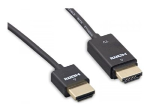 ENET - High Speed - HDMI cable with Ethernet - HDMI male to HDMI male - 3 ft - RedMere Technology - black HDMI2-RM-3F-ENC