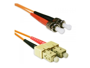 ENET - Patch cable - SC multi-mode (M) to ST multi-mode (M) - 1 m - fiber optic - duplex - 62.5 / 125 micron - OM1 - riser, jumper SCST-1M-ENT
