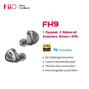 FiiO FH9 1DD 6BA Drivers HiFi In-Ear Earphones