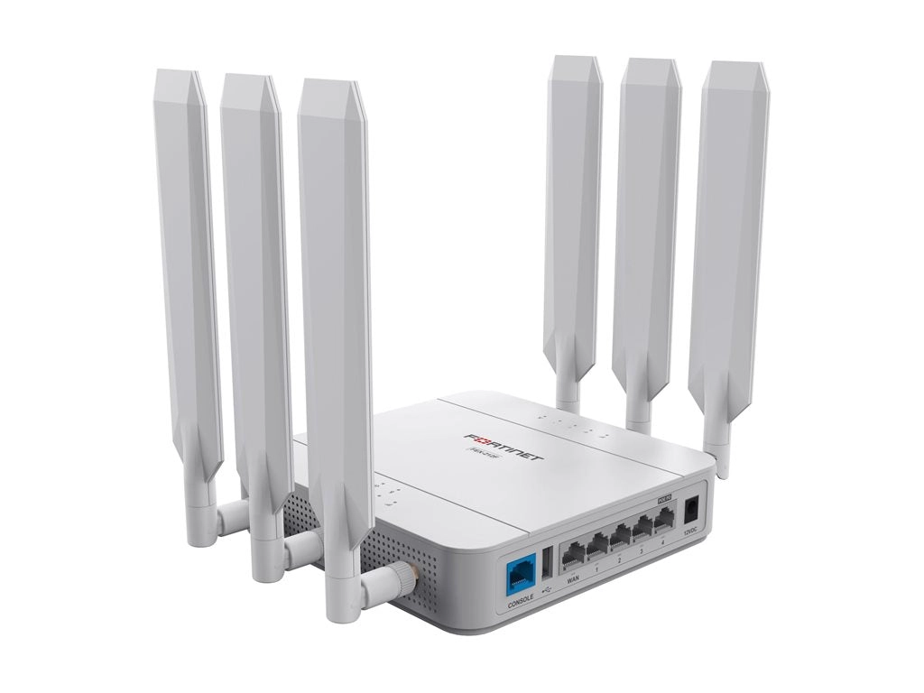 Fortinet FortiExtenderVehicle 212F - Wireless router - WWAN 4-port switch - 1GbE - Dual Band - 4G, 3G - wall-mountable FEV-212F-B