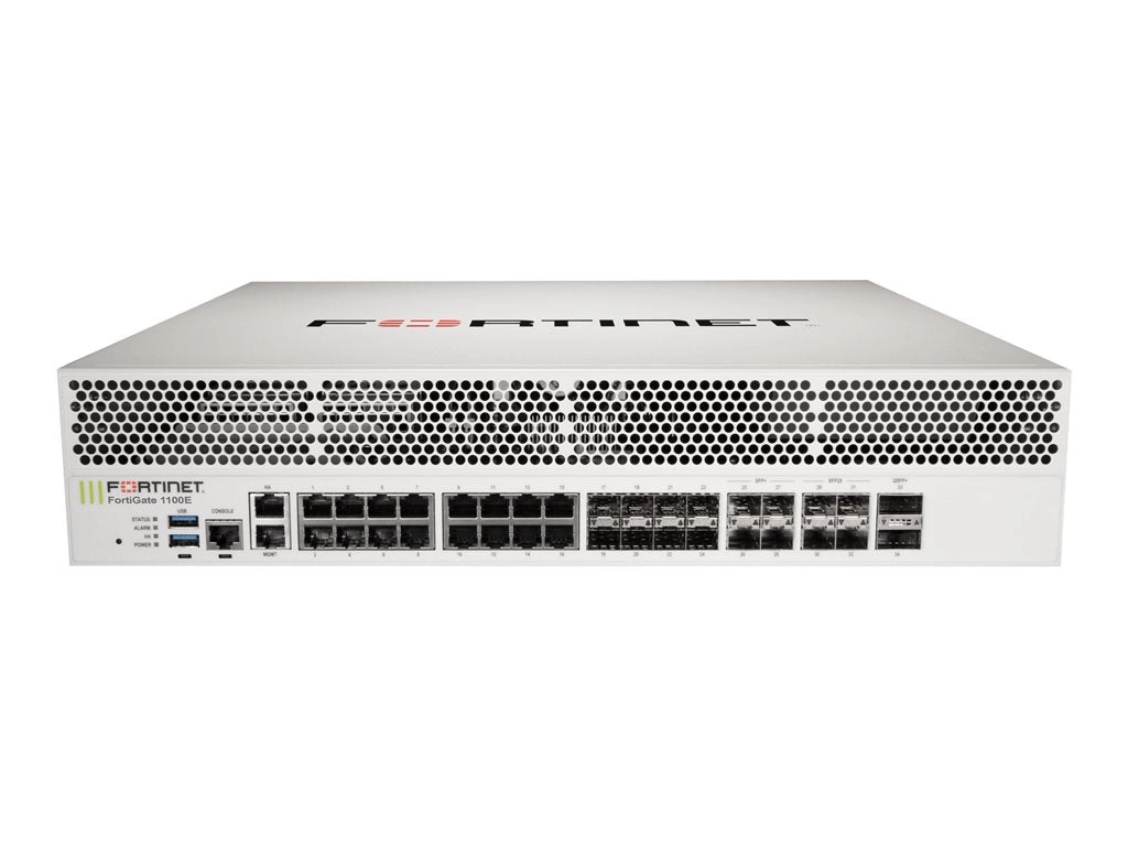 Fortinet FortiGate 1100E - Low Encryption - security appliance - 10GbE, 40GbE, 25GbE - front to back airflow - 2U - rack-mountable FG-1100E-LENC