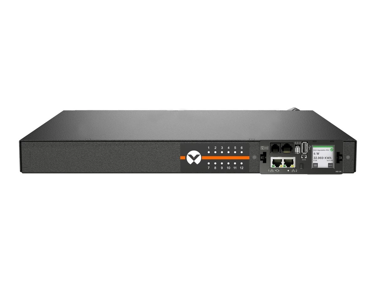 Geist Switched Outlet Level Monitoring MNU5M1R5-12CF13-2PS56B0H10-S - Power distribution unit (rack-mountable) - AC 240/415 V VP7N21A2