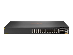HPE Aruba 6200F 24G Class4 PoE 4SFP  370W Switch - Switch - Max. Stacking Distance 10 kms - L3 - managed - 24 x 10/100/1000 (PoE ) JL725B#B2B