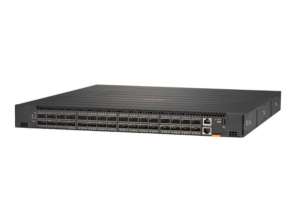 HPE Aruba 8325-32C - Switch - L3 - managed - 32 x 100 Gigabit QSFP28 / 40 Gigabit QSFP  - back to front airflow - rack-mountable R9F67A#B2E