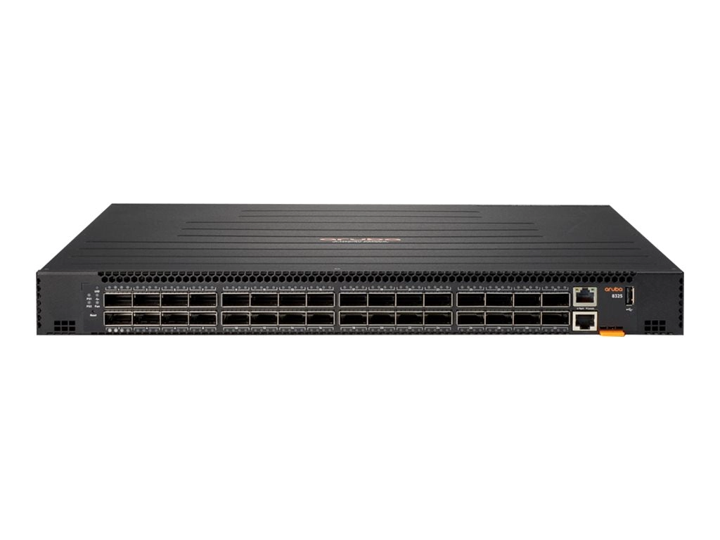 HPE Aruba 8325-32C - Switch - L3 - managed - 32 x 100 Gigabit QSFP28 / 40 Gigabit QSFP  - back to front airflow - rack-mountable R9F67A#B2E