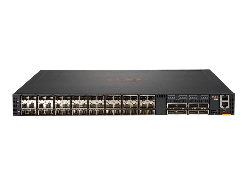 HPE Aruba 8325-48Y8C - Switch - L3 - managed - 48 x 1/10/25 Gigabit SFP / SFP  / SFP28   8 x 40/100 Gigabit QSFP  / QSFP28 - R9F65A#B2E