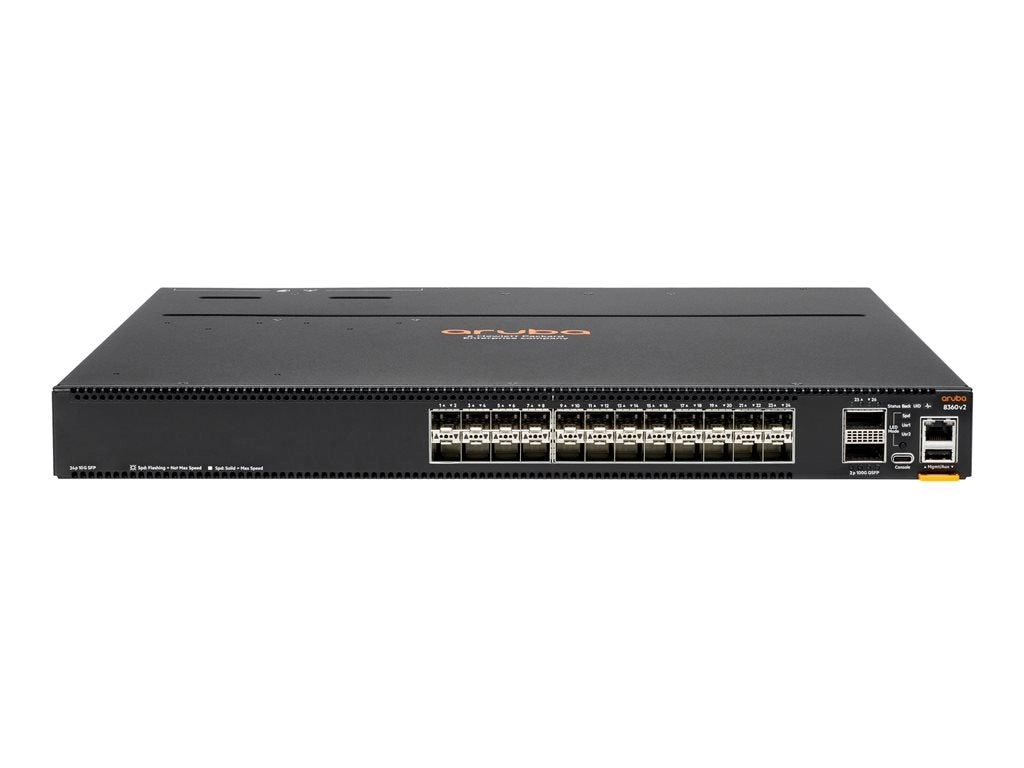 HPE Aruba CX 8360-24XF2C v2 - Switch - L3 - managed - 24 x 1 Gigabit / 10 Gigabit SFP / SFP    2 x 40/100 Gigabit QSFP  / QSFP28 R9G17A#AKM