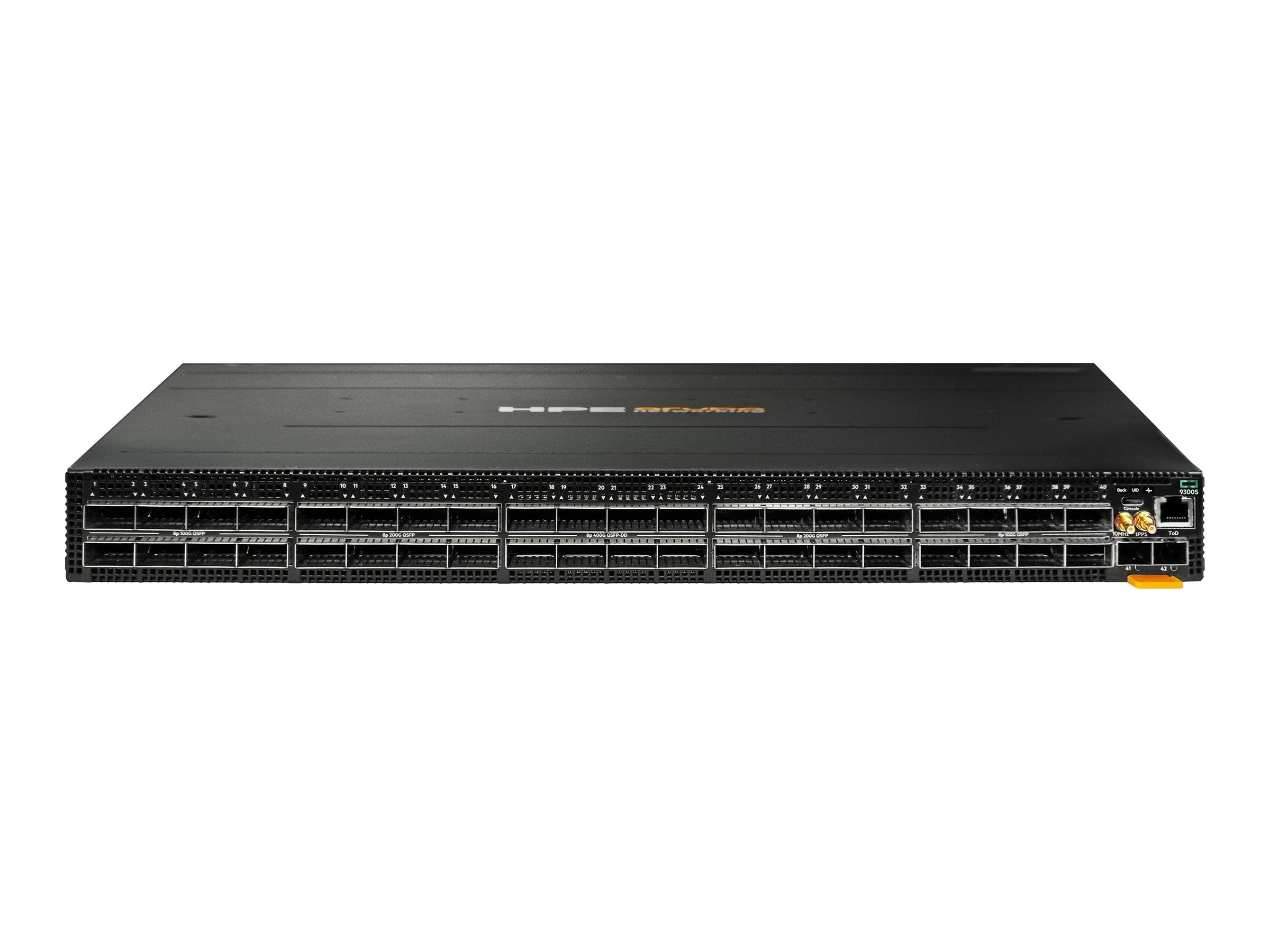 HPE Aruba Networking 9300S 32p QSFP28 100G 8p QSFP-DD 400G - Spare Only - switch - L3 - managed - 32 x 100 Gigabit QSFP28   8 S0F96A