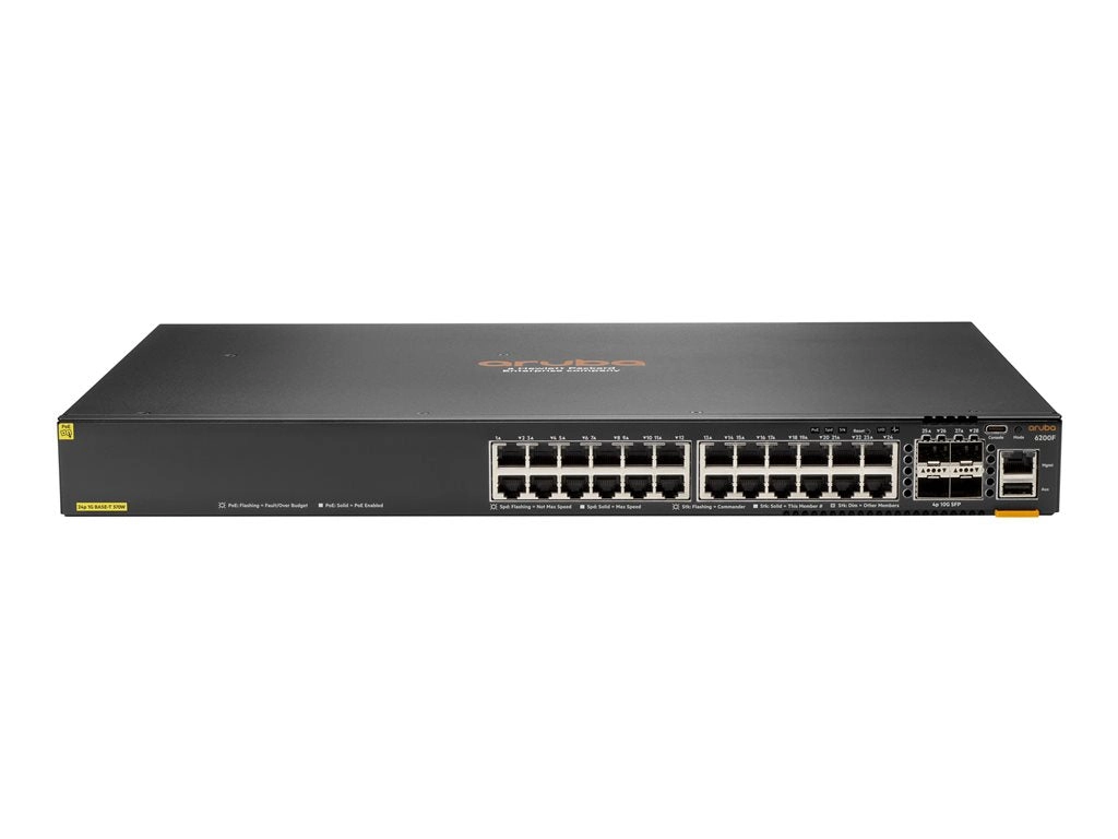 HPE Aruba Networking CX 6200F 24G 4SFP Switch - Switch - Max. Stacking Distance 10 kms - L3 - managed - 24 x 10/100/1000   4 S0M81A#B2B