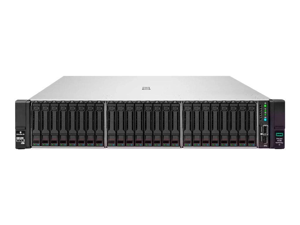 HPE ProLiant DL385 Gen10 Plus V2 Entry - Server - rack-mountable - 2U - 2-way - 1 x EPYC 7252 / up to 3.2 GHz - RAM 32 GB - SATA/SAS/NVMe P58451-291