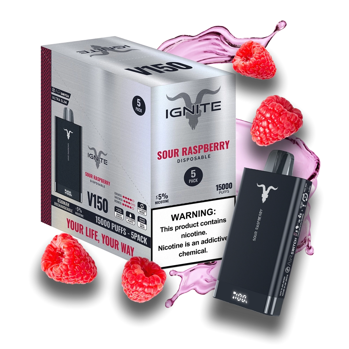 Ignite V150 Vape Device [5 Pack]