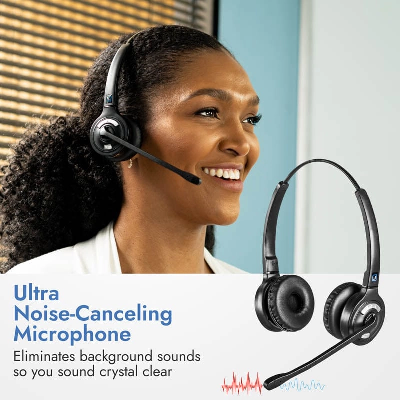 Leitner LH375 – Tri-Compatible Wireless Office Headset – Executive Bundle