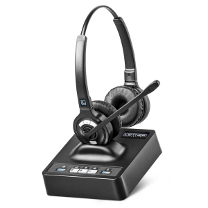 Leitner LH375 Wireless Headset – Works With Your Office Phone, Computer, and Cell Phone