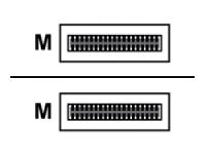 Lenovo - 100GBase-CU direct attach cable - QSFP28 to QSFP28 - 3.3 ft - passive - for ThinkSystem NE10032 RackSwitch, NE2572 RackSwitch, 7Z57A03561