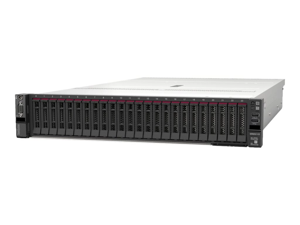 Lenovo ThinkSystem SR650 V2 7Z73 - Server - rack-mountable - 2U - 2-way - 1 x Xeon Silver 4316 / up to 3.4 GHz - RAM 32 GB - 7Z73A08FNA
