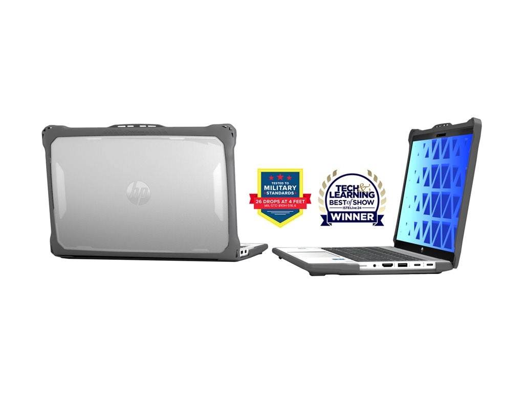 MAXCases Extreme Shell F2 - Notebook shell case - gray, clear - for HP ProBook 440 G10, 440 G8, 440 G9, 445 G10, 445 G8, 445 HP-ESF-PB440-14-GRY