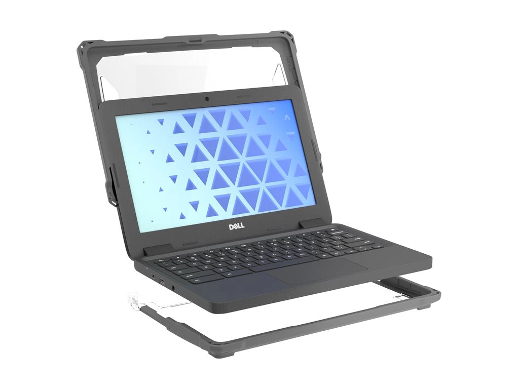 MAXCases Extreme Shell-F3 - Notebook shell case - slide-on - gray, clear - for Dell Chromebook 3100 2-in-1, 3110 2-in-1 DLESF3311021GRY