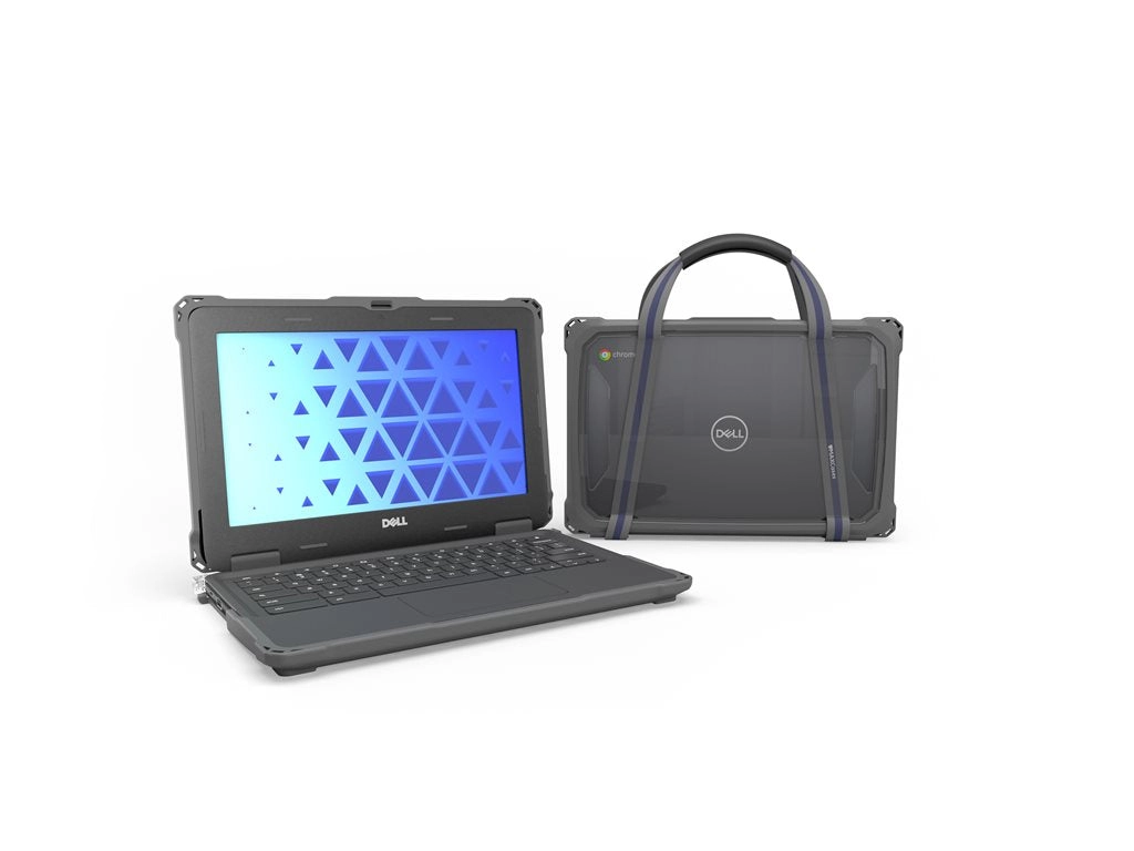 MAXCases Extreme Shell-F3 - Notebook shell case - slide-on - gray, clear - for Dell Chromebook 3100 2-in-1, 3110 2-in-1 DLESF3311021GRY