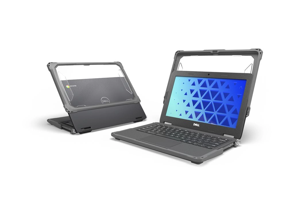 MAXCases Extreme Shell-F3 - Notebook shell case - slide-on - gray, clear - for Dell Chromebook 3100 2-in-1, 3110 2-in-1 DLESF3311021GRY