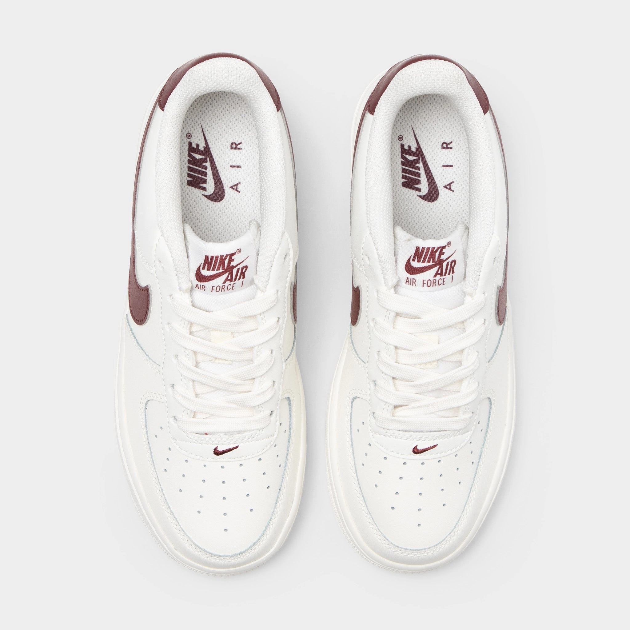 Nike Air Force 1 GS Sail / Dark Team Red