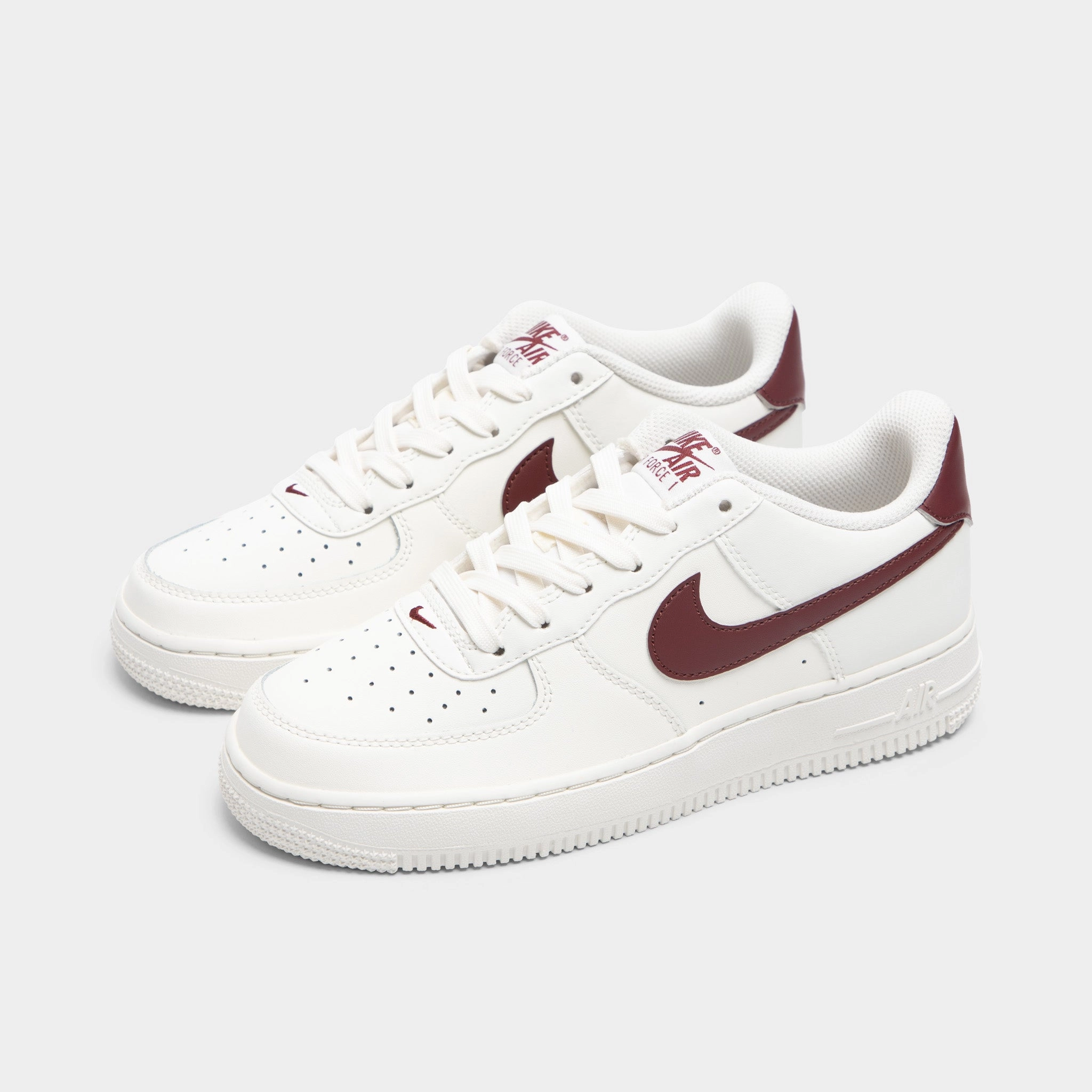 Nike Air Force 1 GS Sail / Dark Team Red