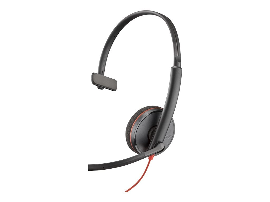 Poly Blackwire 3210 - Blackwire 3200 Series - headset - on-ear - wired - USB-C - black - UC certified, Certified for Skype for 8X214AA