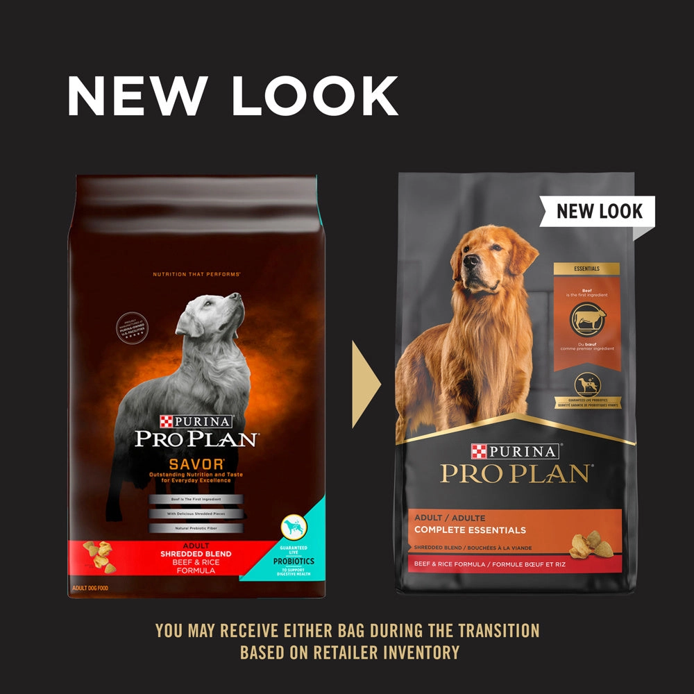Purina Pro Plan Savor Shredded Blend Beef & Rice Formula Adult Dry Dog Food
