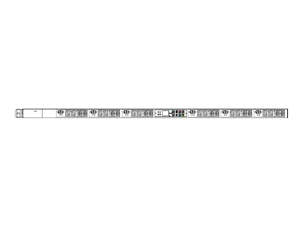 Raritan PX3-5551I3V-E2V2 - Power distribution strip (rack-mountable) - AC 208 V - 17300 VA - 3-phase delta - RS-232, USB, Ethernet