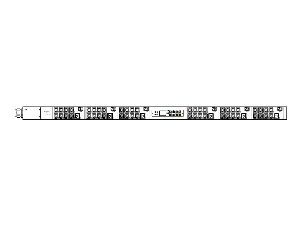 Raritan PX3-5785V-O1V2 - Power distribution strip (rack-mountable) - AC 208 V - 17300 VA - 3-phase delta - RS-232, USB, Ethernet