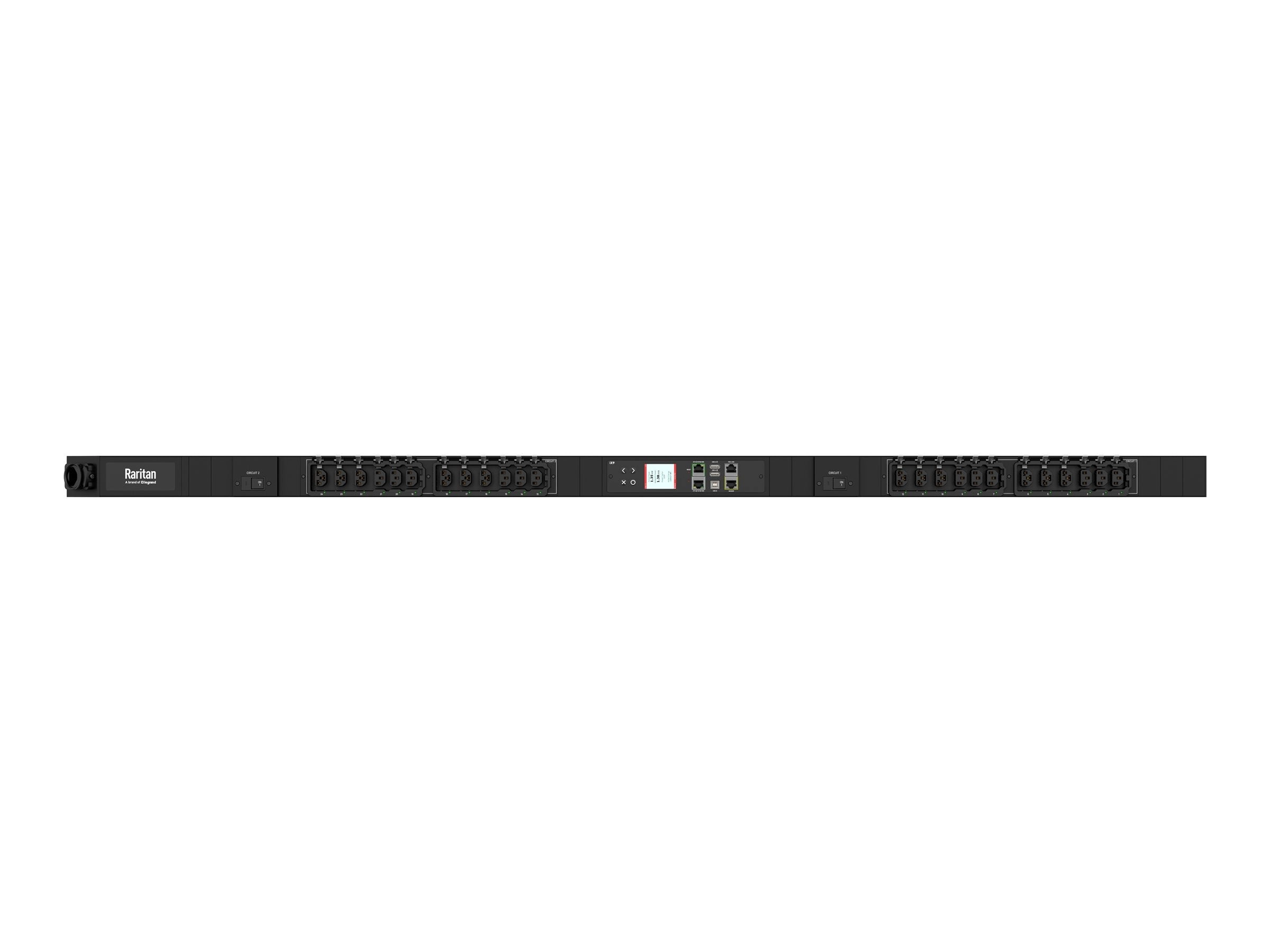 Raritan PX4-1884-E7 - Power distribution strip (rack-mountable) - AC 208 V - 5000 VA - 1-phase - RS-232, USB, Ethernet 10/100/1000