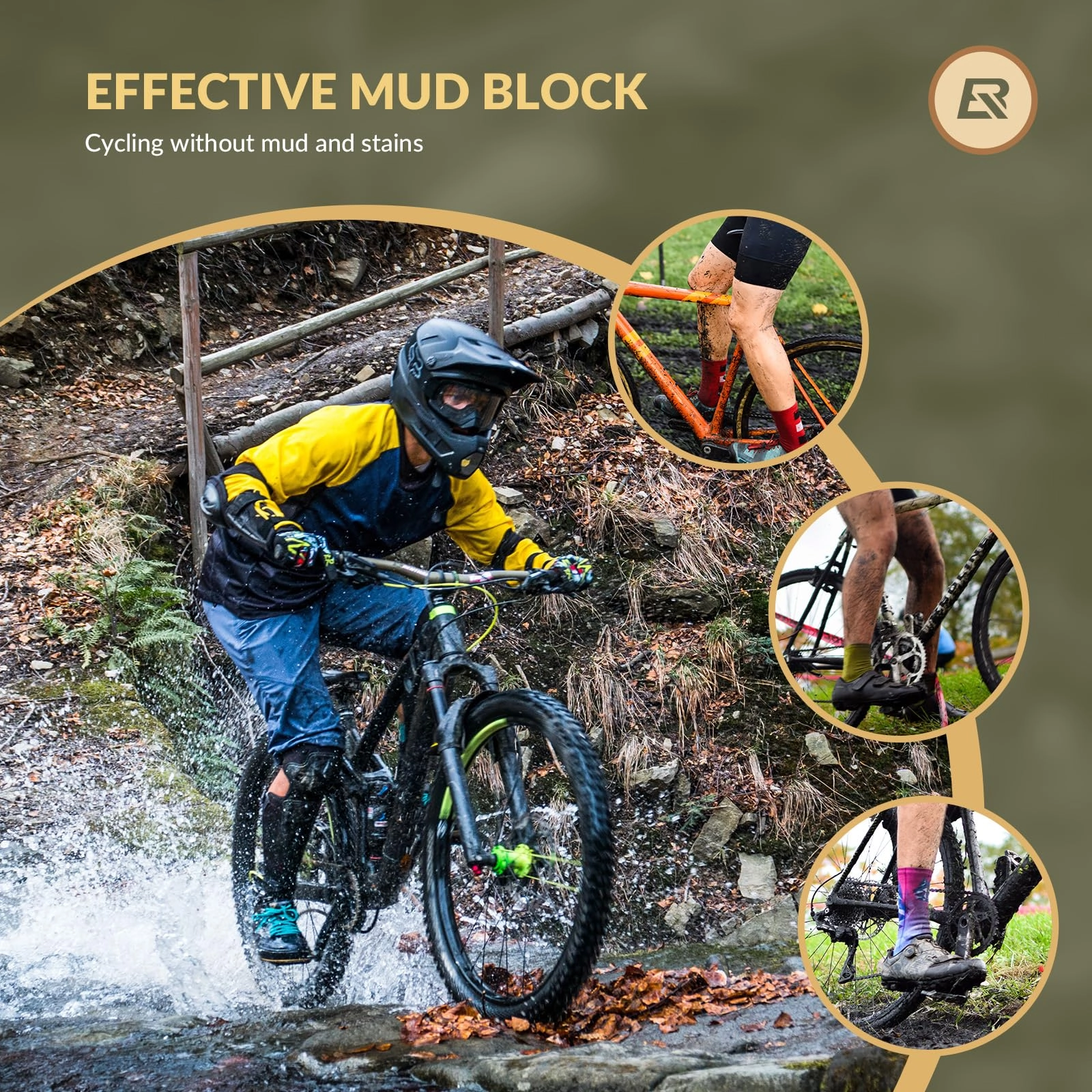 ROCKBROS Adjustable Bike Fender for 26"/27.5"/29" MTB Mud Guards