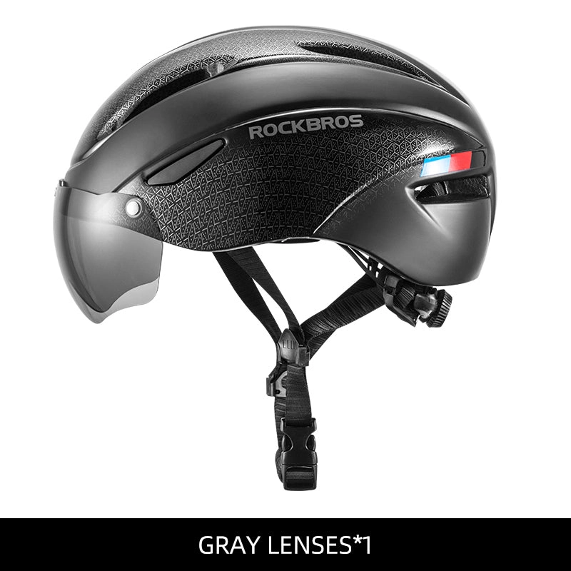 ROCKBROS Ultralight Magnetic Goggles Rear Light Cycling Helmet