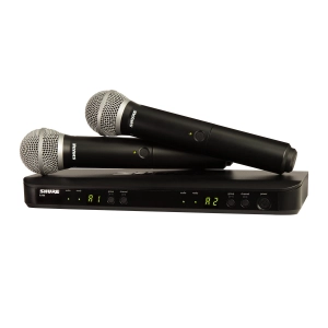 Shure BLX288/PG58 Wireless Dual Vocal System with two PG58 Handheld Transmitters