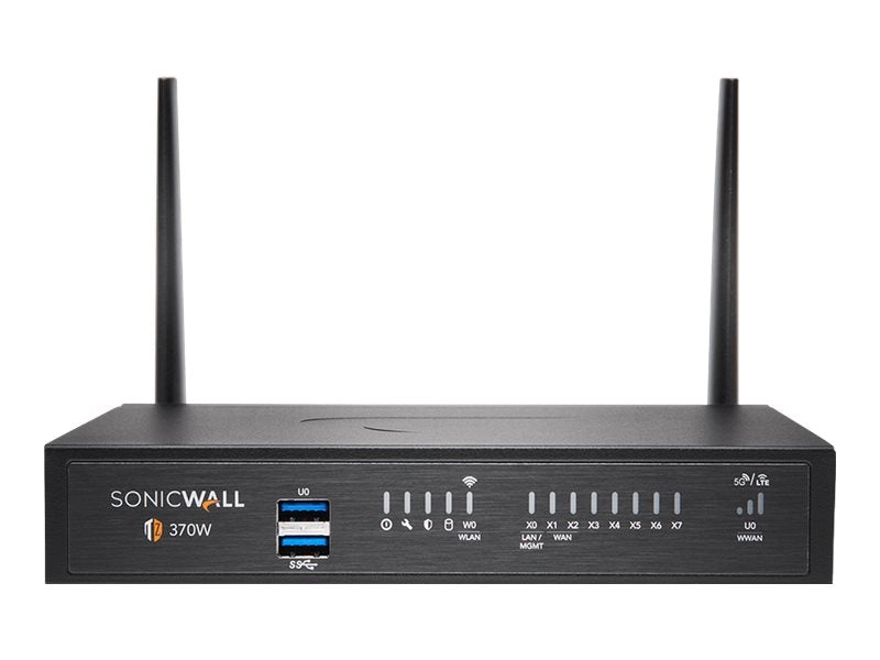 SonicWall TZ370W - TotalSecure Threat Edition - security appliance - 3 years Threat Protection Service Suite - 1GbE - Wi-Fi 5 02-SSC-7295